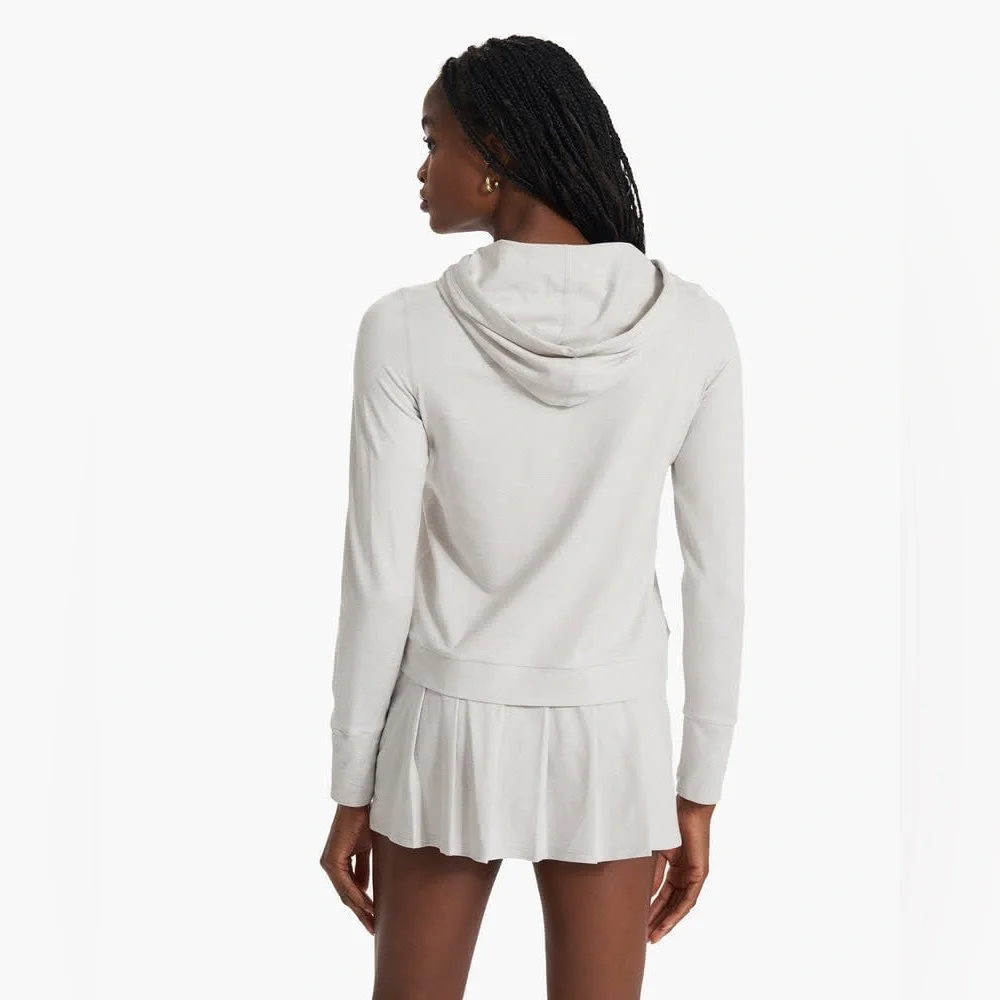 NWT Vuori Halo Essential Hoodie in Salt Heather sz L - Picture 3 of 10